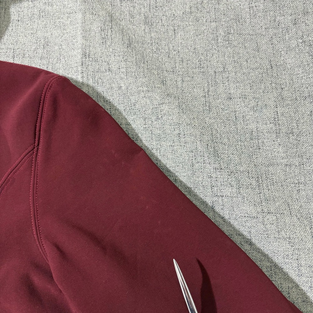 Kuhl Softshell Jacket Women Small Burgundy Heart Floral Embroidered Hooded - Picture 10 of 10